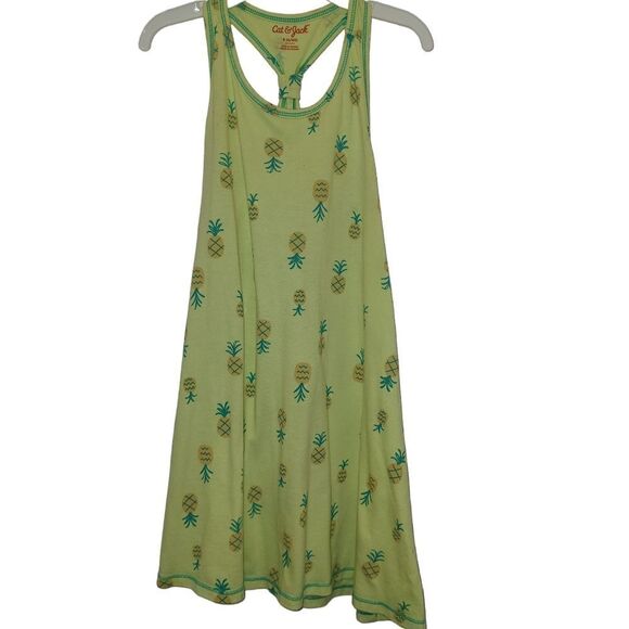 Cat and Jack pineapple Summer dress and Minnie mouse dress girls size 6/7 - Picture 1 of 5